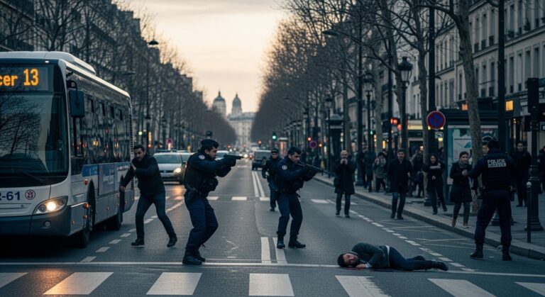 Panique à Paris : Tirs Policiers sur Homme Menançant