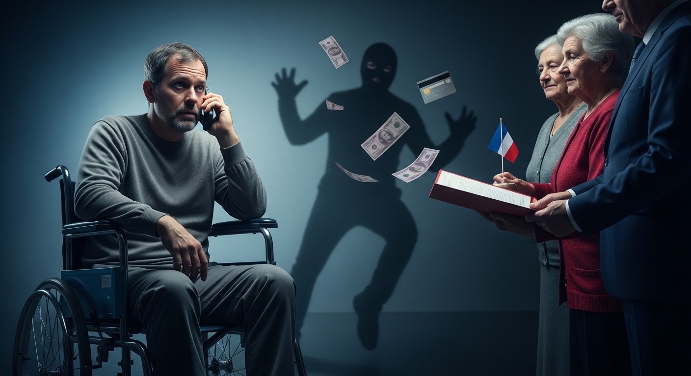 Dans l'Eure, les parents d'un homme paraplégique escroqué de 12 000 € par un faux conseiller bancaire interpellent Sébastien Lecornu. Un dossier bloqué qui révèle les failles face aux arnaques bancaires en hausse.