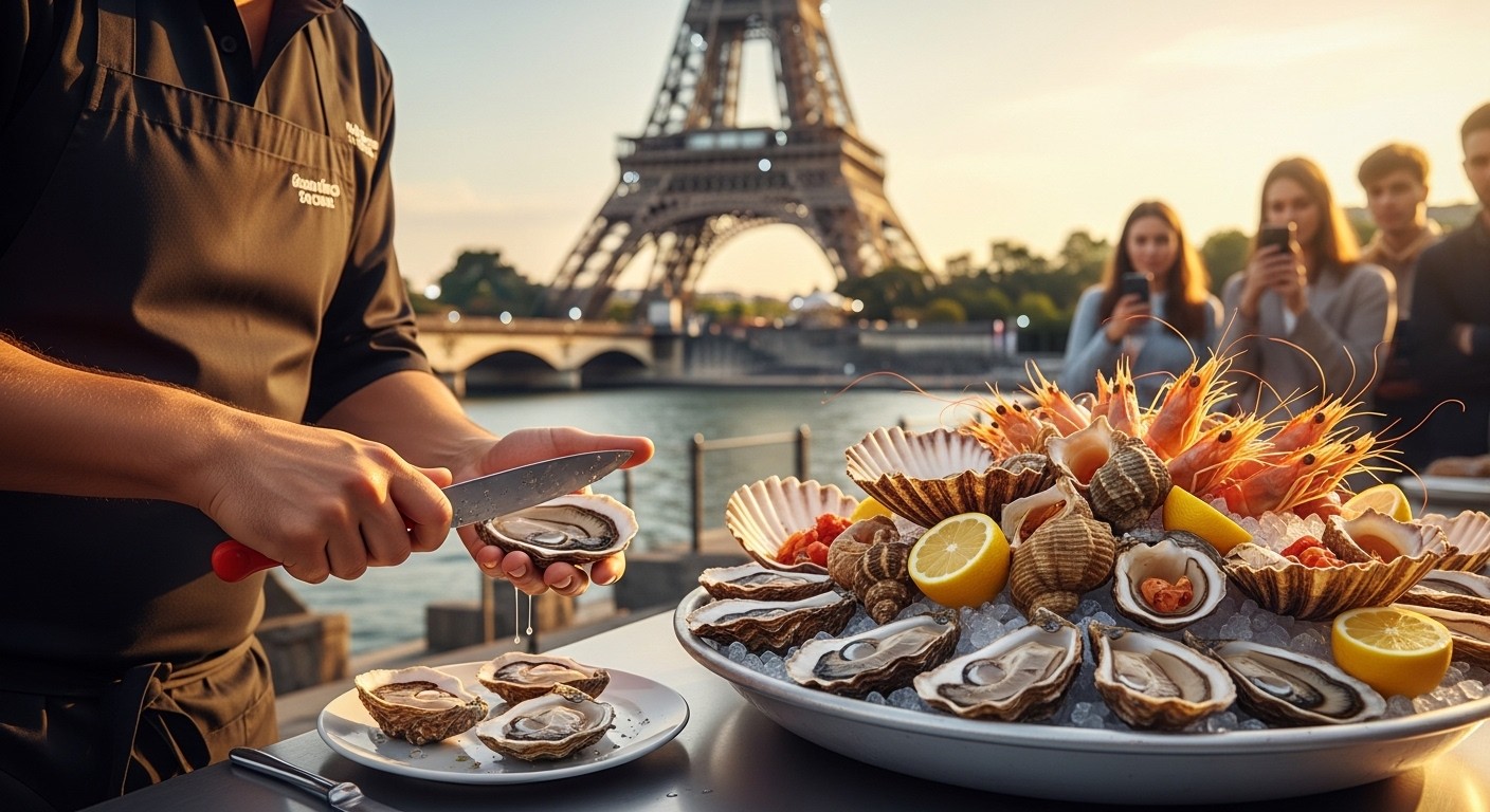 Découvrez la finale du Championnat de France des écaillers au pied de la Tour Eiffel : concours spectaculaire, dégustations gratuites d’huîtres et ambiance festive ce 10 février 2026 à Paris.