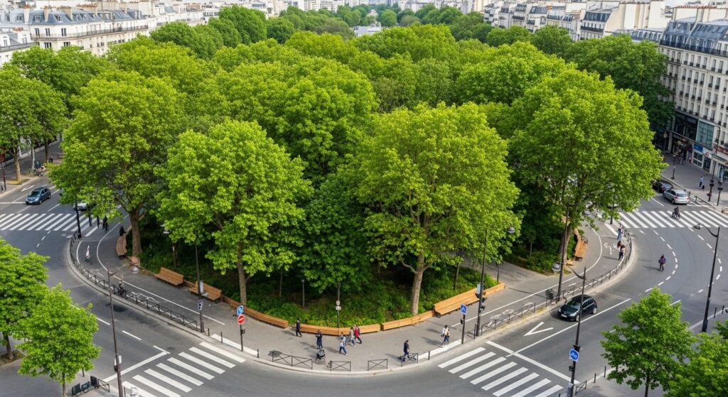 Paris : Fermeture Nocturne Place Colonel Fabien pour Forêt Urbaine