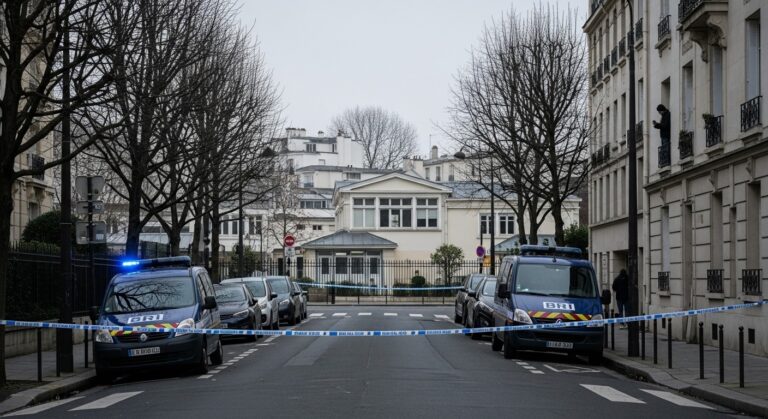 Paris : Homme Retranché Menace Suicide, École Confinée
