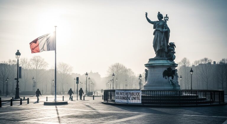 Paris : Tags Antisémites et Croix Gammées sur la Statue de la République