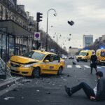 Paris : Taxi Percute Abribus, Trois Blessés Dont un Grave
