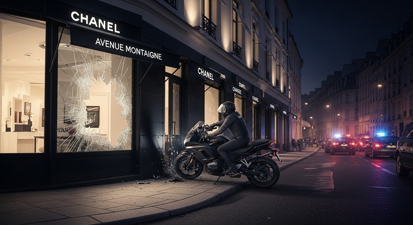 Découvrez les détails choc de la tentative de vol à main armée contre une boutique Chanel à Paris en novembre 2025 : moto-bélier, bande organisée et six suspects présentés à la justice.
