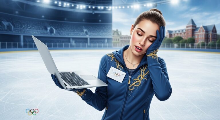 Patineuse Olympique Étudiante : Le Mail Touchant pour un Délai de Devoir