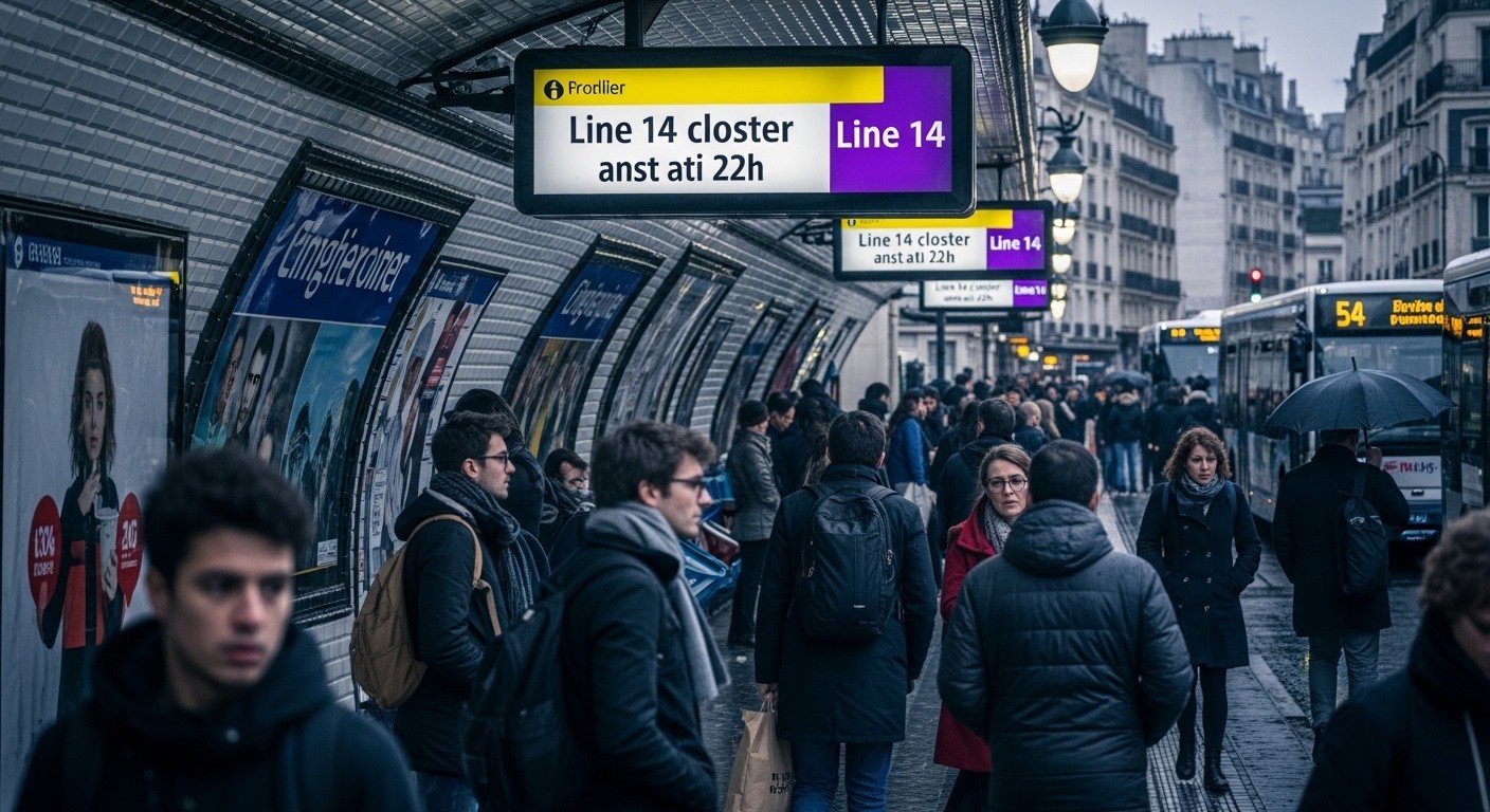 Week-end 7-8 février 2026 : métro 14 fermé dimanche matin jusqu'à 14h, interruptions RER C/D et Transilien H/J/L/N/R/U. Découvrez toutes les perturbations et astuces pour vos déplacements en Île-de-France.