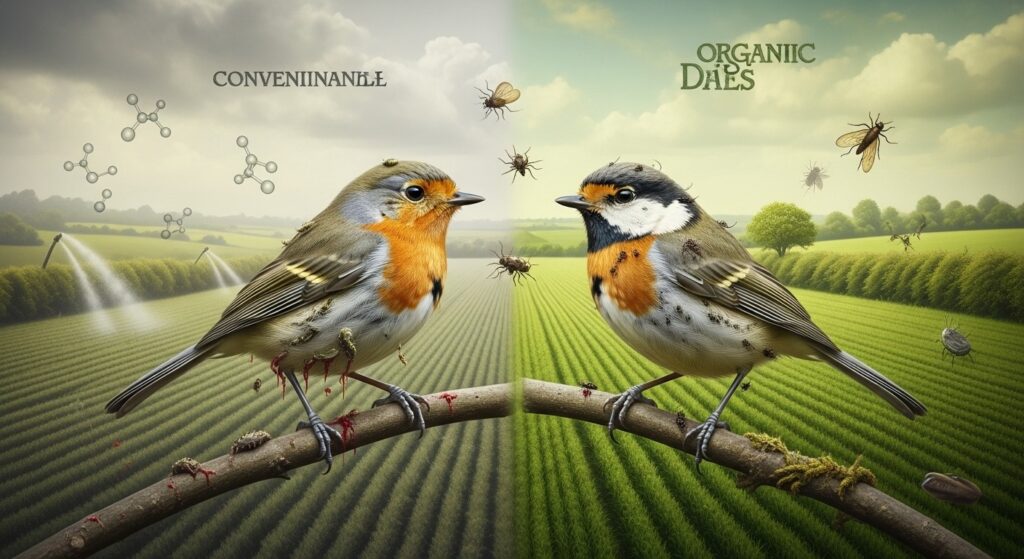 Pesticides et Santé des Oiseaux : Un Impact Paradoxal Révélé