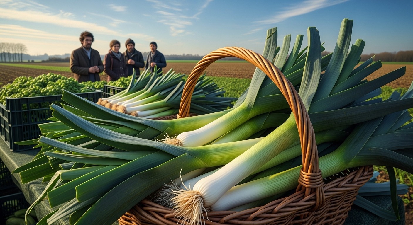 Supermarchés lancent l'alerte : surproduction de poireaux due au climat doux menace les producteurs. Découvrez pourquoi consommer ce légume saisonnier aide la filière et ses incroyables bienfaits santé.