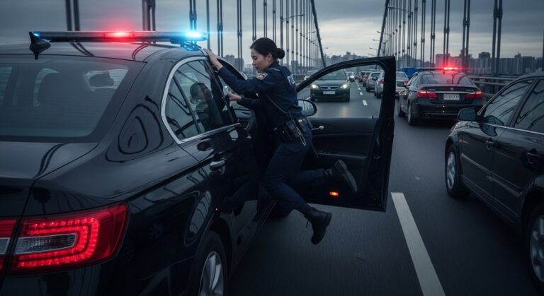 Policière Traînée par VTC en Fuite à Bezons