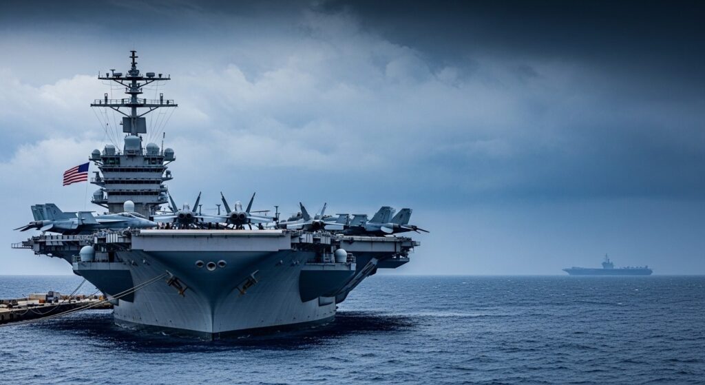 Porte-Avions USS Gerald Ford en Grèce Face à l&rsquo;Iran