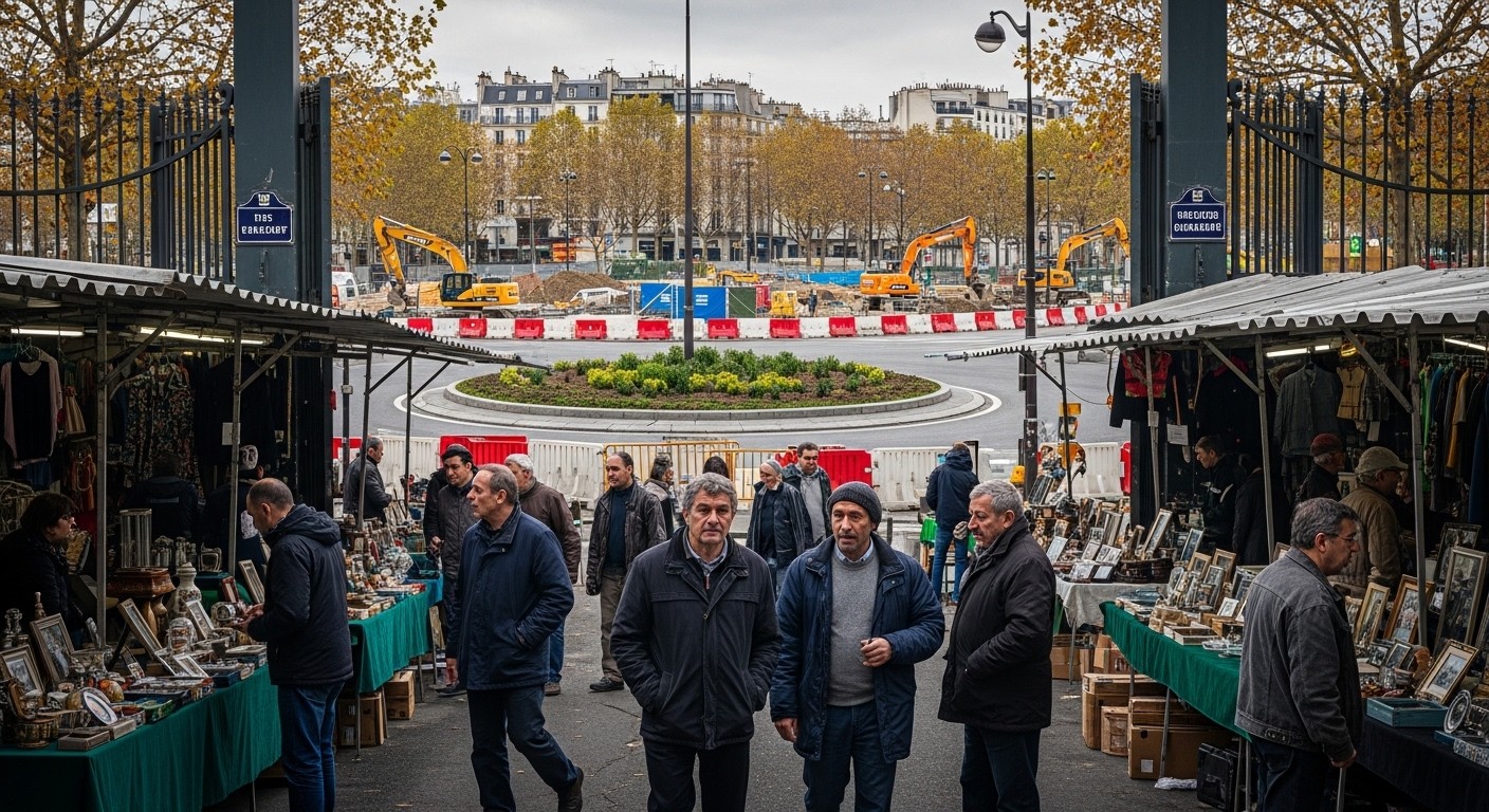 À Paris, les commerçants du marché aux puces de la porte de Montreuil s'insurgent contre un déménagement forcé de 17 mois pour cause de travaux. Un symbole en danger ? Découvrez les enjeux.