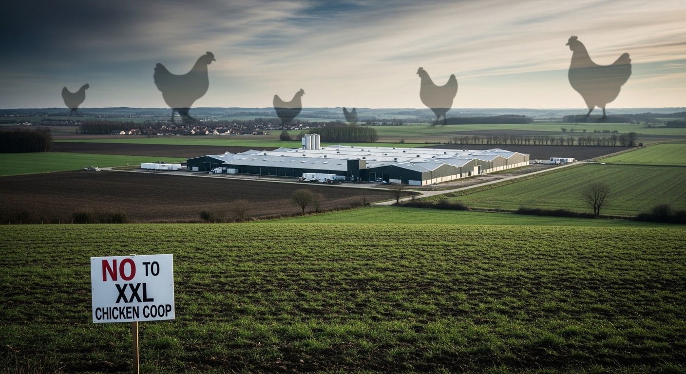 Découvrez pourquoi un projet d'élevage de 600 000 poulets à Sarry enflamme les débats : nuisances, environnement, bien-être animal… Les opposants contre-attaquent en justice après le feu vert préfectoral.