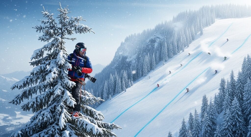 Pourquoi les Coachs de Ski Grimpent aux Arbres en Course