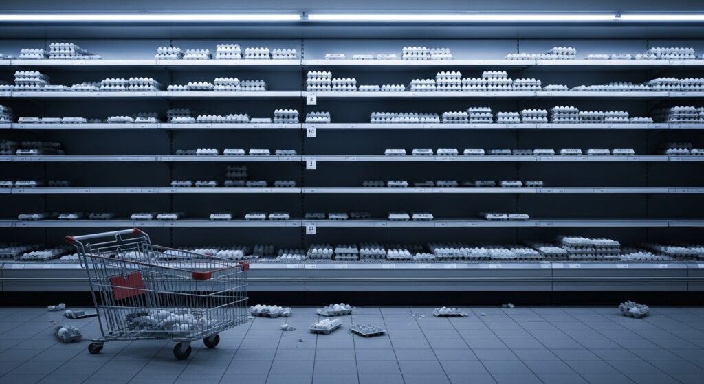Pourquoi les Rayons d&rsquo;Œufs Sont Vides en Supermarché en 2026