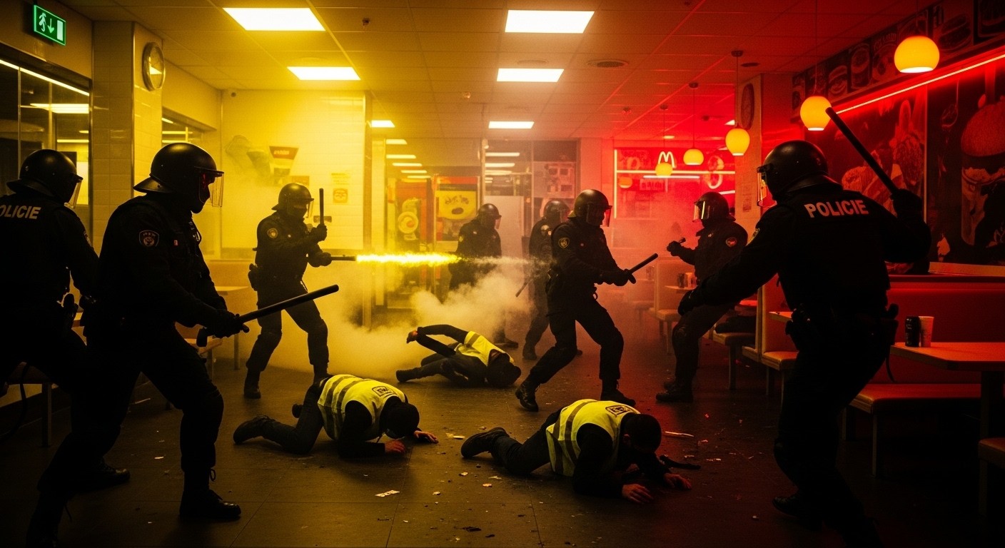 Découvrez les révélations du procès de neuf CRS jugés pour avoir matraqué des Gilets jaunes réfugiés dans un Burger King en 2018. La hiérarchie nie toute alerte, les policiers dénoncent l'abandon.