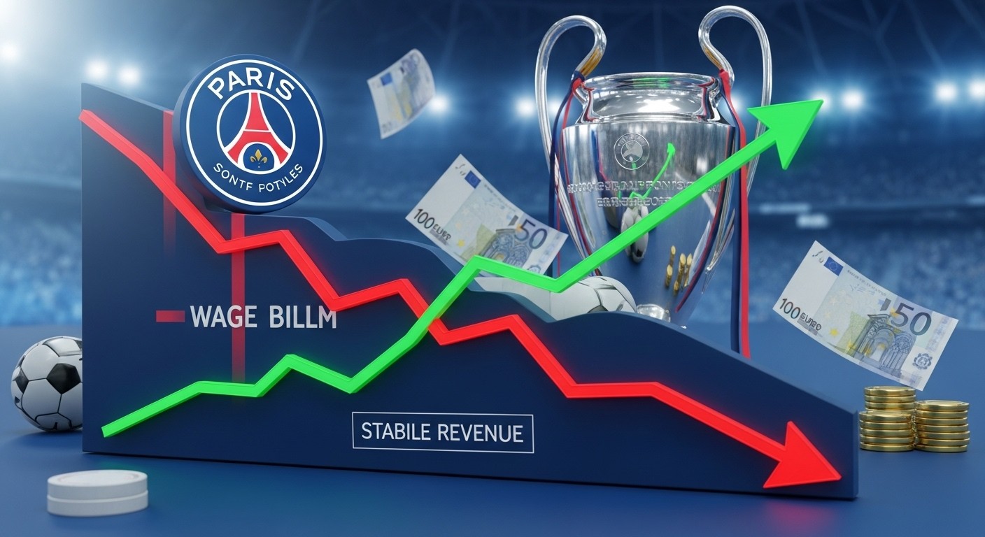 Découvrez les chiffres financiers du PSG pour 2024-2025 : masse salariale -18%, revenus stables à 837 M€, perte réduite. Une stratégie payante vers l'équilibre ?