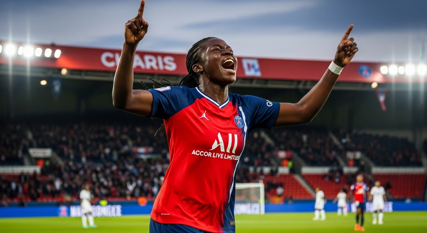 Le PSG féminin domine le derby parisien 0-3 avec un doublé de Merveille Kanjinga. Retour dans la course aux playoffs en Arkema Première Ligue. Analyse complète du match.
