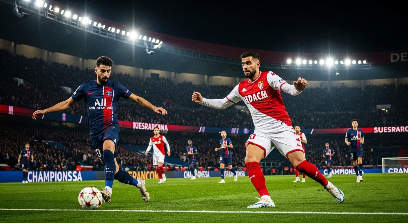 Analyse complète du match PSG-Monaco (2-2) en barrages de Ligue des champions : réveil de Kvaratskhelia, défense fragile, qualification pour les 8es malgré les frayeurs.