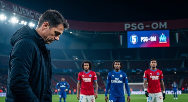PSG-OM 5-0 : De Zerbi Sans Explication Après la Claque