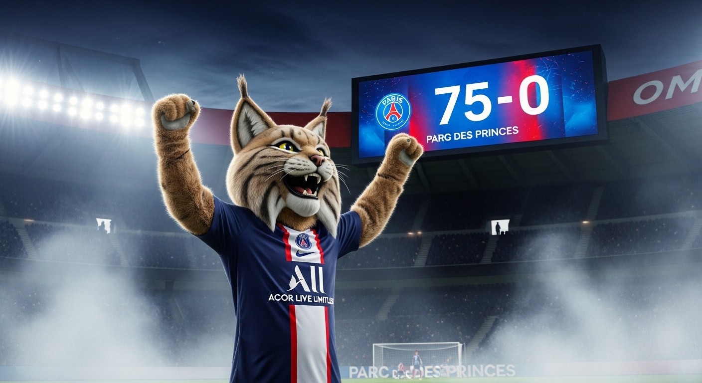 Découvrez comment le PSG a chambré l'OM avec un but fictif de sa mascotte Germain le Lynx après sa victoire éclatante 5-0 au Classique. Humour et domination !