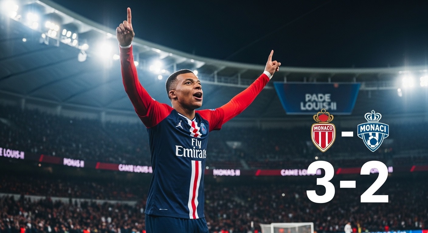 Menés 2-0, le PSG renverse Monaco (3-2) grâce à Doué et prend l'avantage avant le retour. Un match fou en barrage de C1 ! Découvrez l'analyse complète.