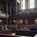 Public Hétéroclite au Procès de Marine Le Pen