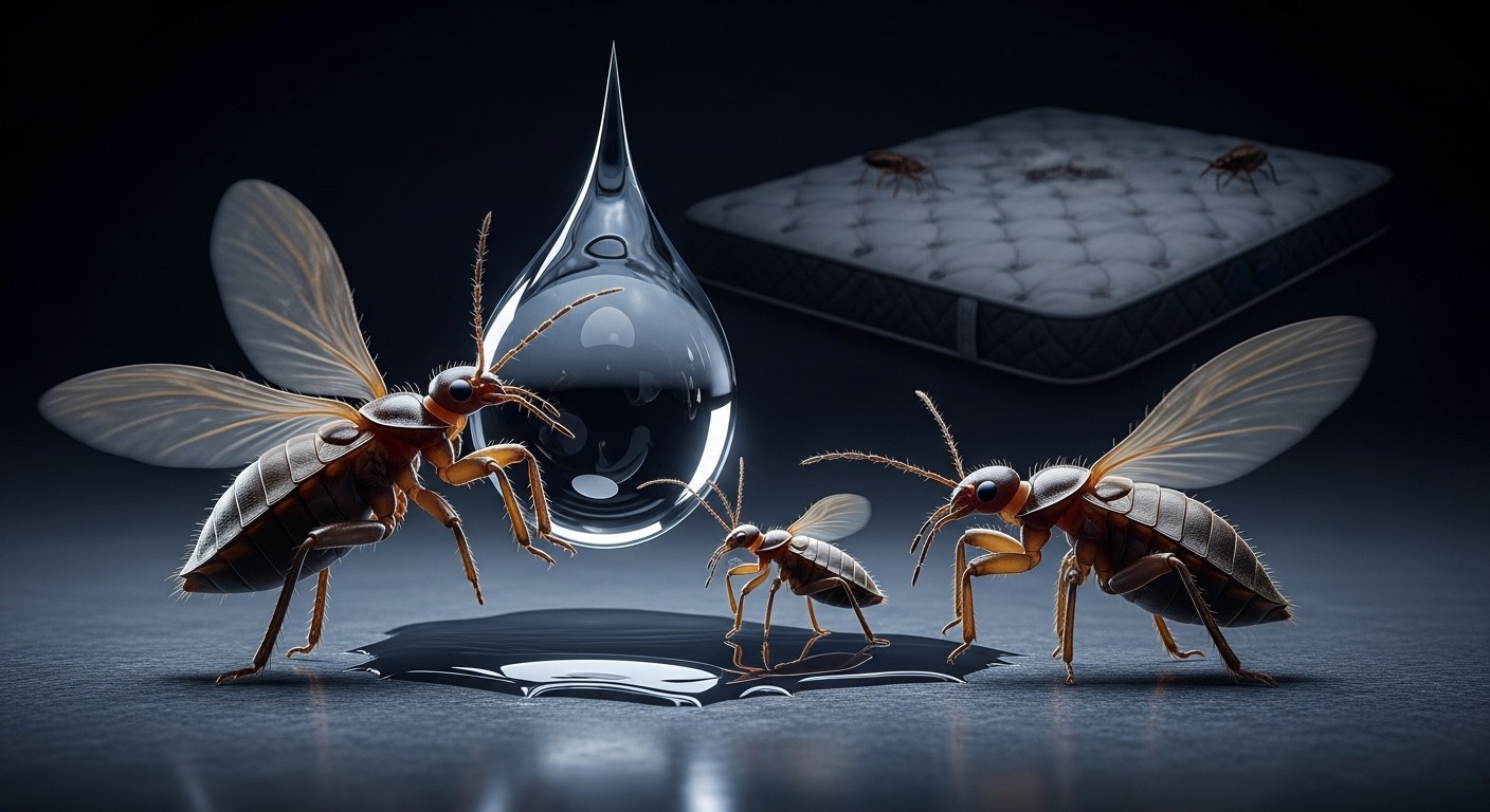 Découvrez comment une étude récente montre que les punaises de lit fuient désespérément l'eau et l'humidité. Une faiblesse exploitée pour mieux lutter contre ces parasites tenaces ?