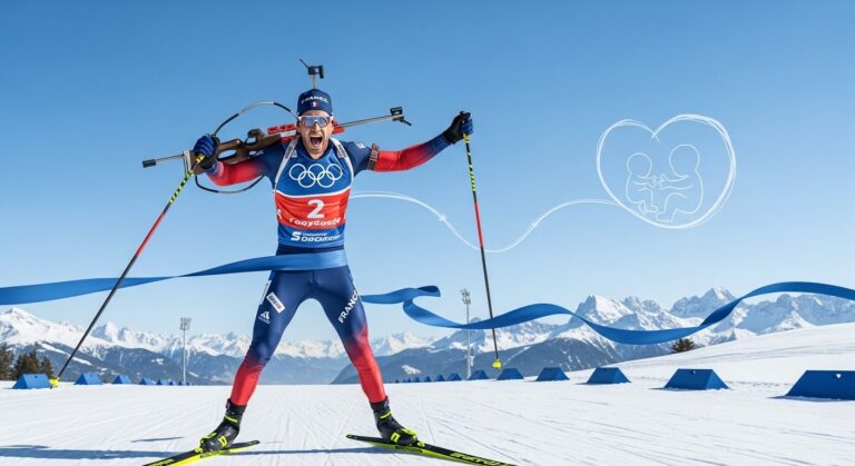Quentin Fillon Maillet Or Sprint Biathlon JO 2026