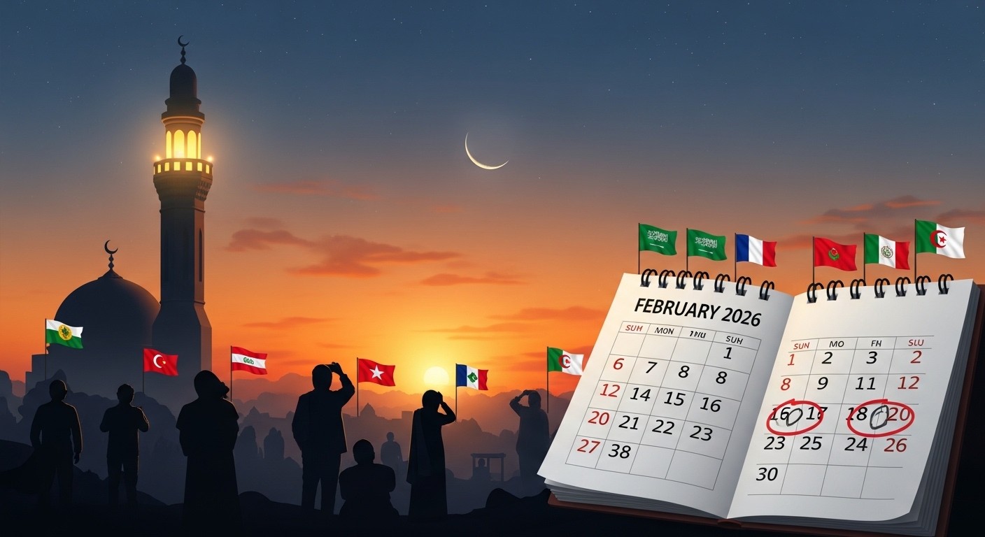 Découvrez pourquoi le Ramadan 2026 démarre le 18 ou 19 février selon les pays : méthodes lunaires, divergences en France et tour du monde des dates officielles pour bien préparer le jeûne.