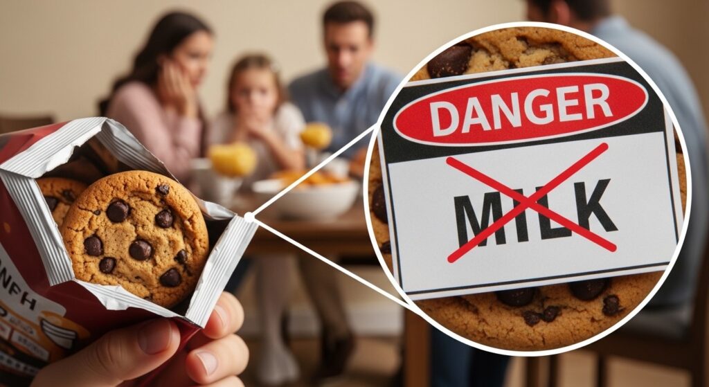 Rappel Cookies Granola : Risque Allergie Lait en France