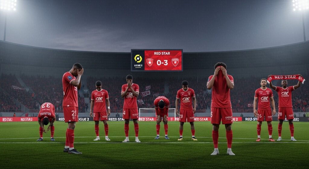 Red Star-Pau (0-3) : Défaite Amère à Domicile