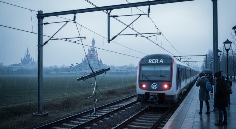 RER A en Panne : Reprise Vers Disneyland Reportée à 16h