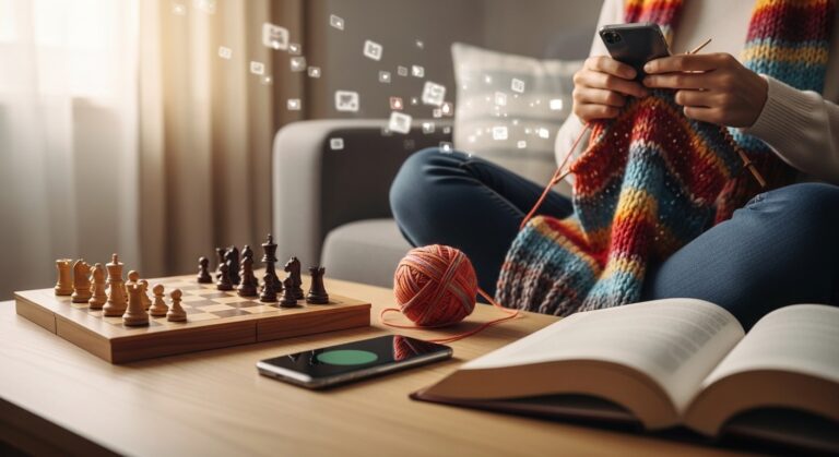 Retour des Échecs et Tricot Face au Scrolling Compulsif