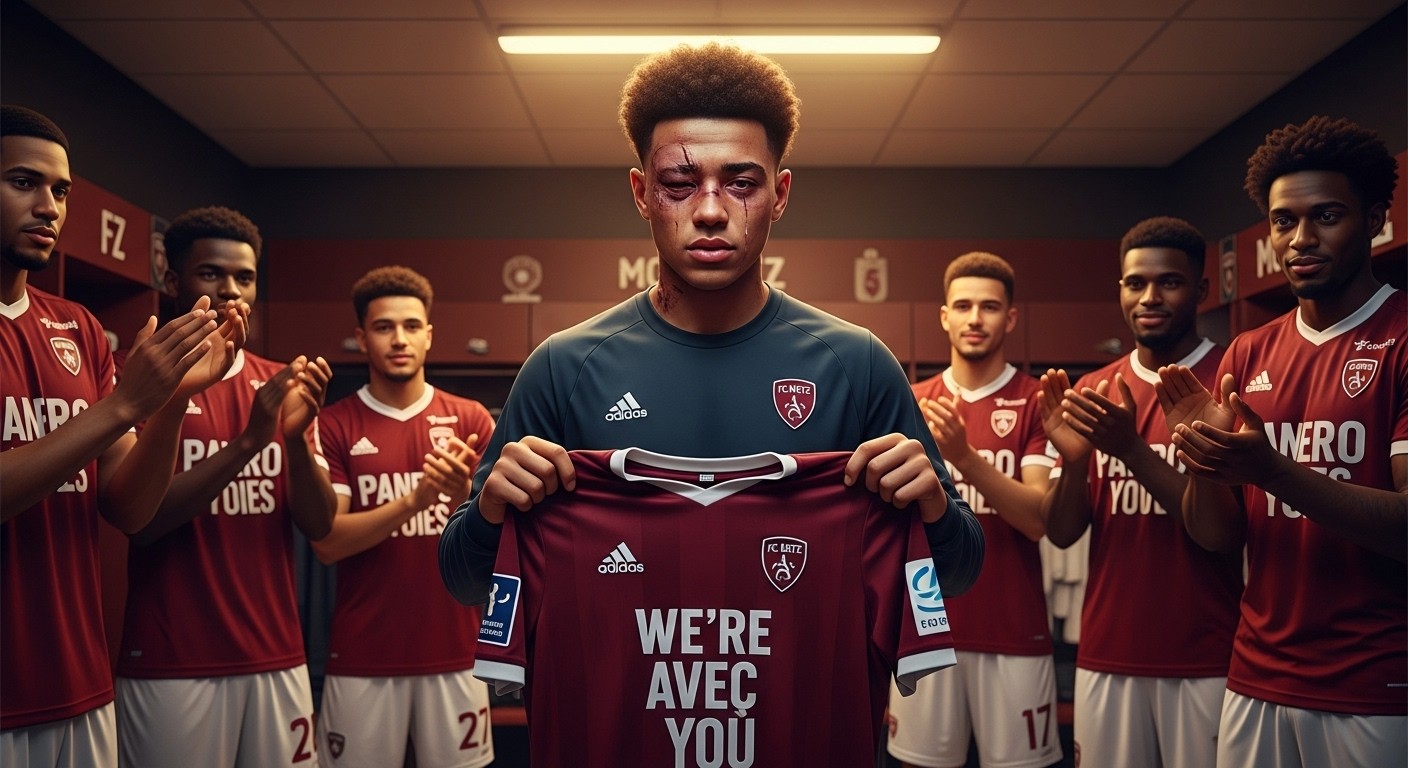 Découvrez l'histoire touchante du jeune joueur du FC Metz, Tahirys Dos Santos, rescapé de l'incendie de Crans-Montana. Son retour émouvant dans le vestiaire après des brûlures graves et un acte héroïque.
