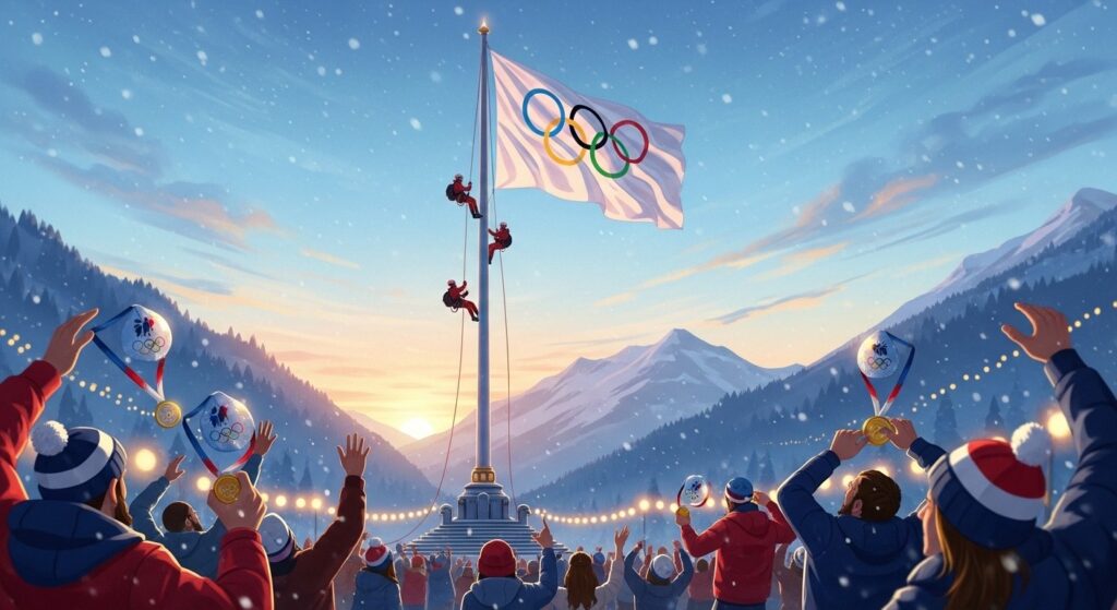 Retour Triomphal des Bleus à Albertville Vers les JO 2030