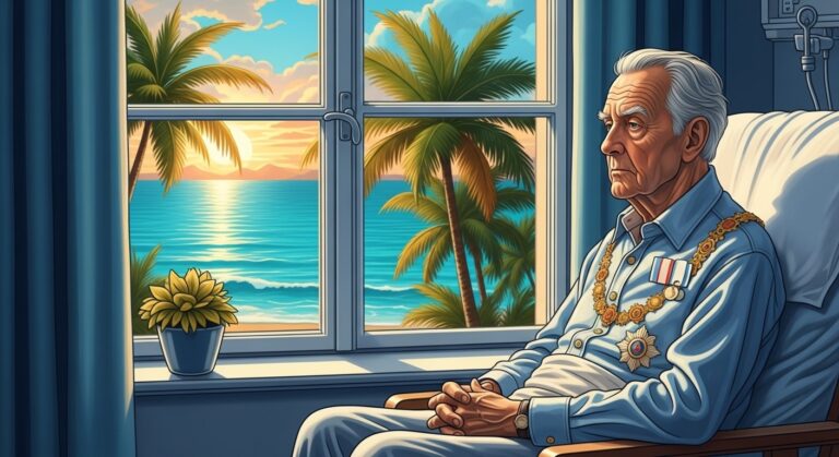 Roi Harald de Norvège Hospitalisé aux Canaries