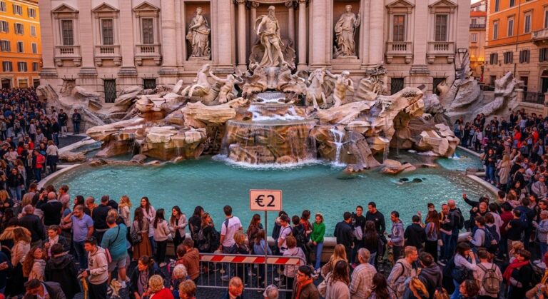 Rome : Fontaine de Trevi Payante à 2 Euros Dès 2026