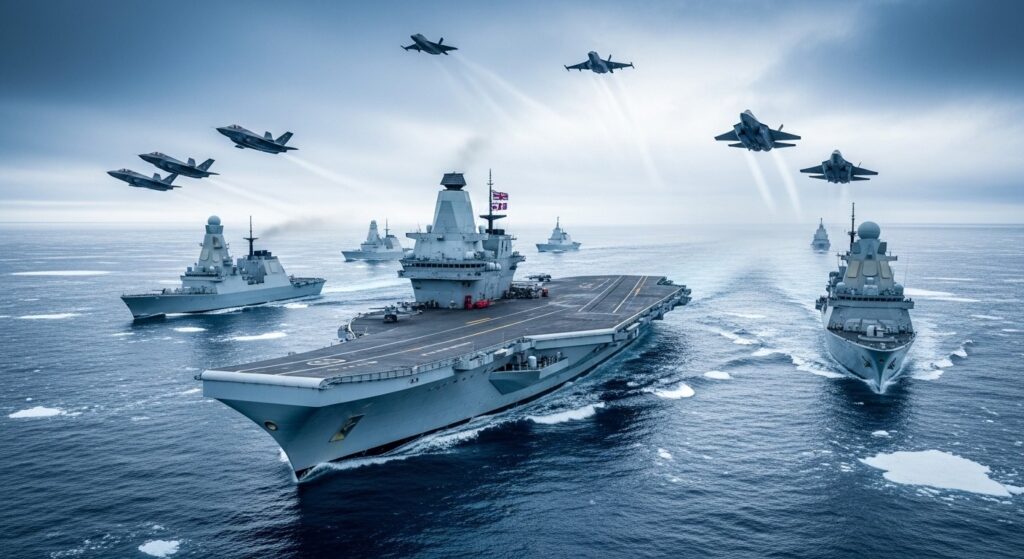Royaume-Uni Déploie HMS Prince of Wales en Atlantique Nord 2026