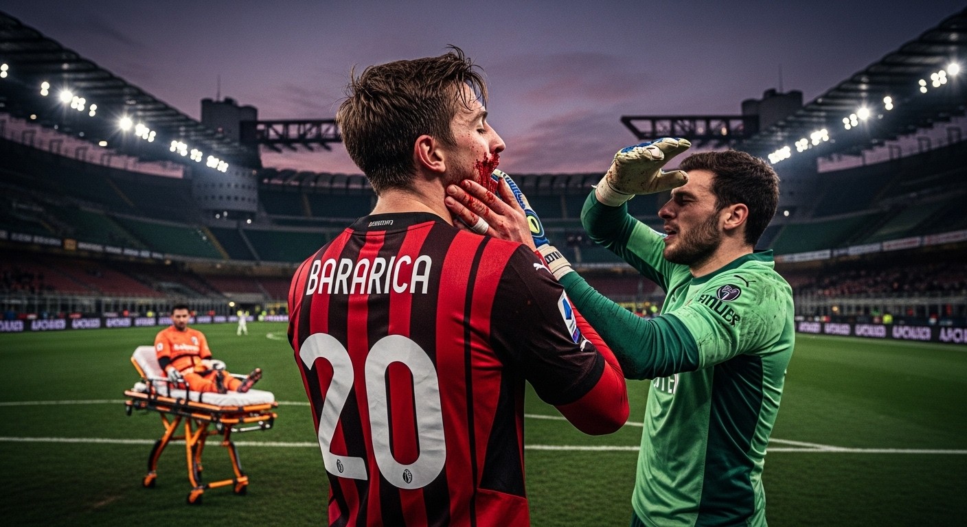 Découvrez les détails du grave accident de Ruben Loftus-Cheek lors du match AC Milan-Parme : fracture de la mâchoire, dents cassées, opération imminente et impact sur sa saison. Un coup dur pour le footballeur anglais.