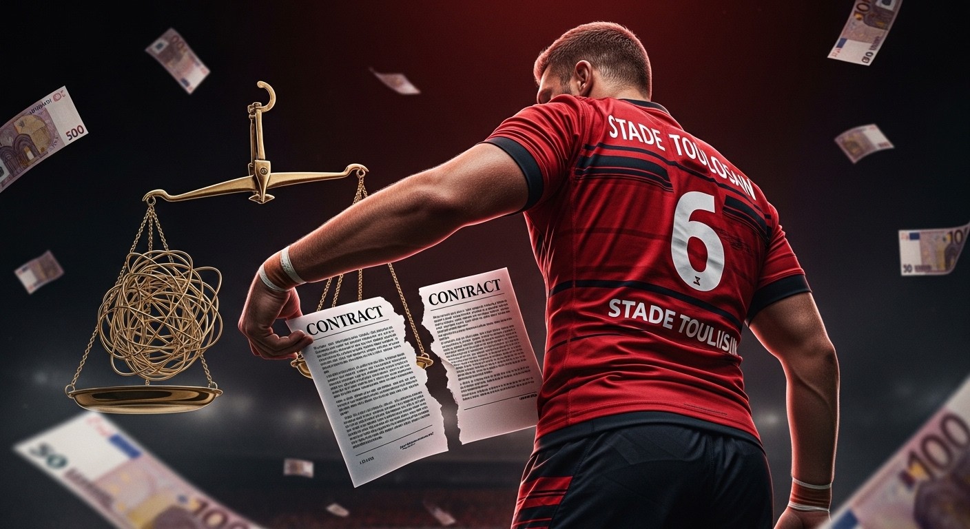 Découvrez pourquoi les accords d’image d’Antoine Dupont et Anthony Jelonch avec le Stade Toulousain posent problème autour du salary cap et soulèvent de sérieuses questions dans le rugby français.