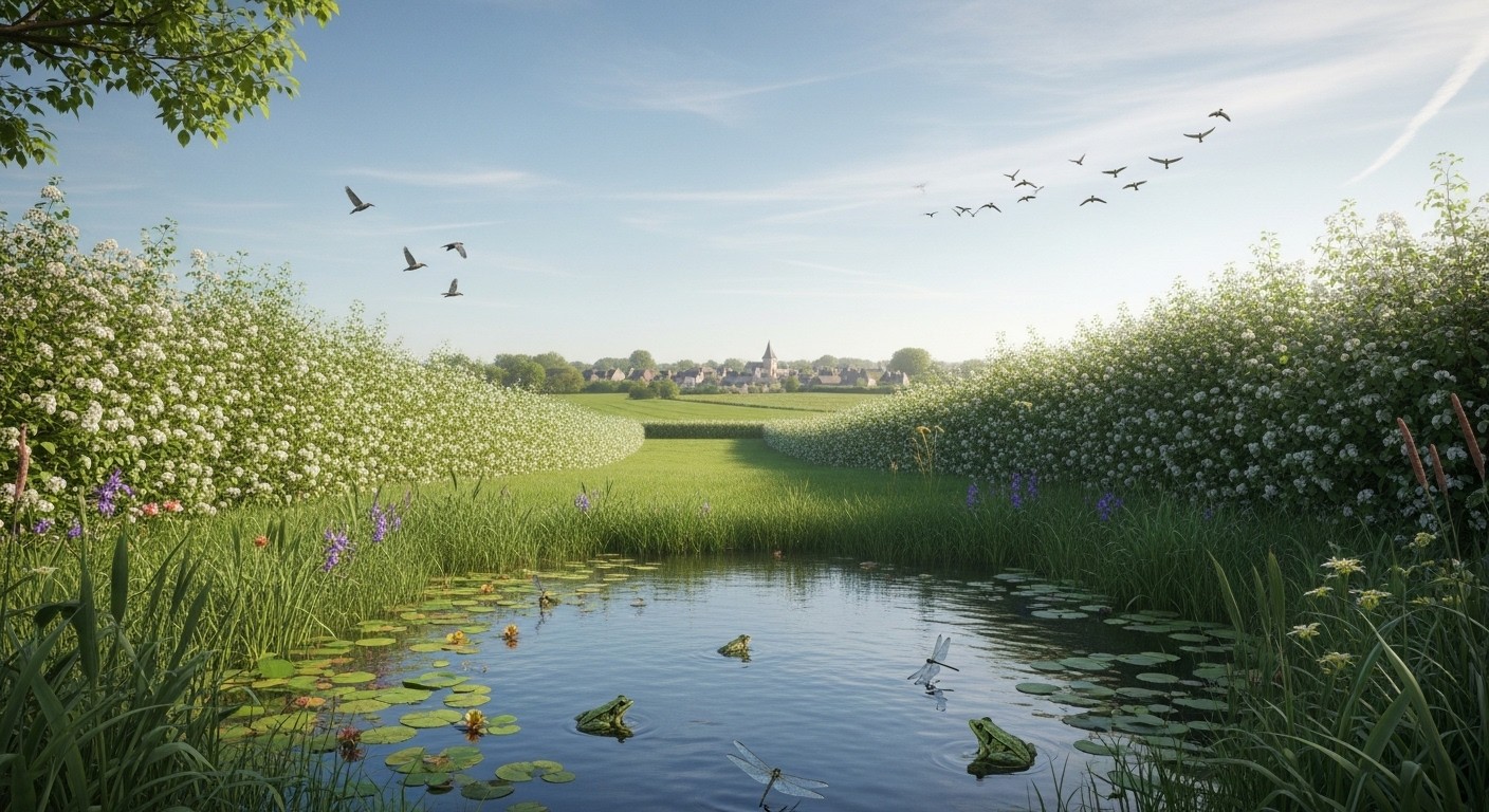 Découvrez comment Saint-Loup-Hors, dans le Calvados, mobilise habitants et agriculteurs pour replanter 10 km de haies, restaurer des mares et protéger la biodiversité durablement.