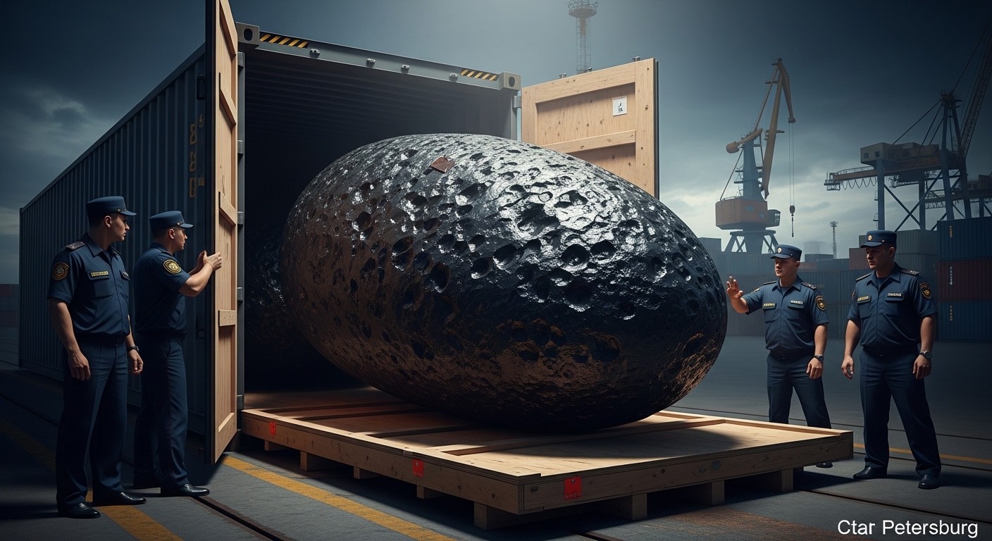Découvrez comment les douanes russes ont intercepté un fragment géant de météorite Aletai, dissimulé en sculpture de jardin, avant son export vers le Royaume-Uni. Une affaire qui révèle le marché secret des trésors spatiaux !