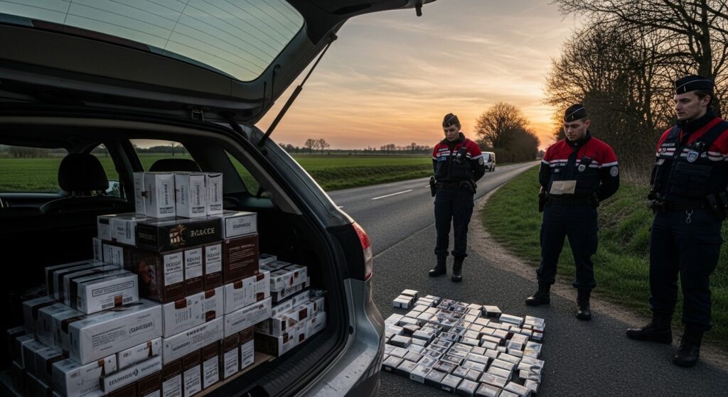 Saisie Record de Tabac : 18 000 Cigarettes Interceptées dans la Marne