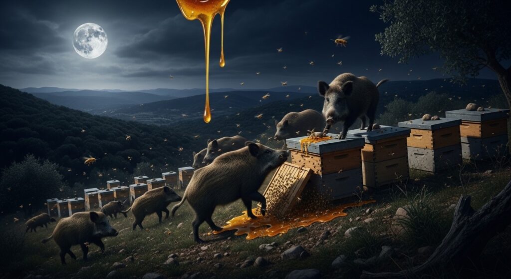 Sangliers Gourmands : Ruches Dévastées dans le Var