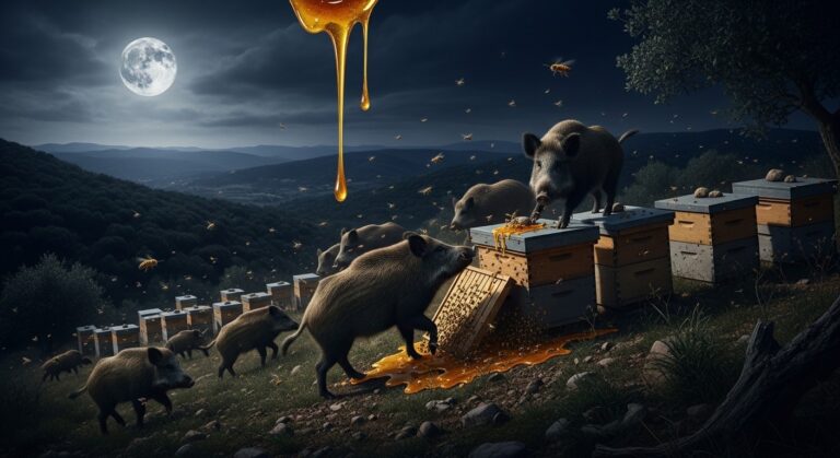Sangliers Gourmands : Ruches Dévastées dans le Var