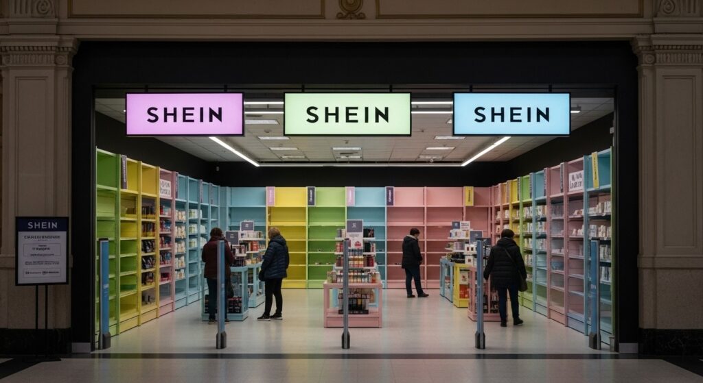 Shein en Province : Arrivée Discrète dans les Grands Magasins