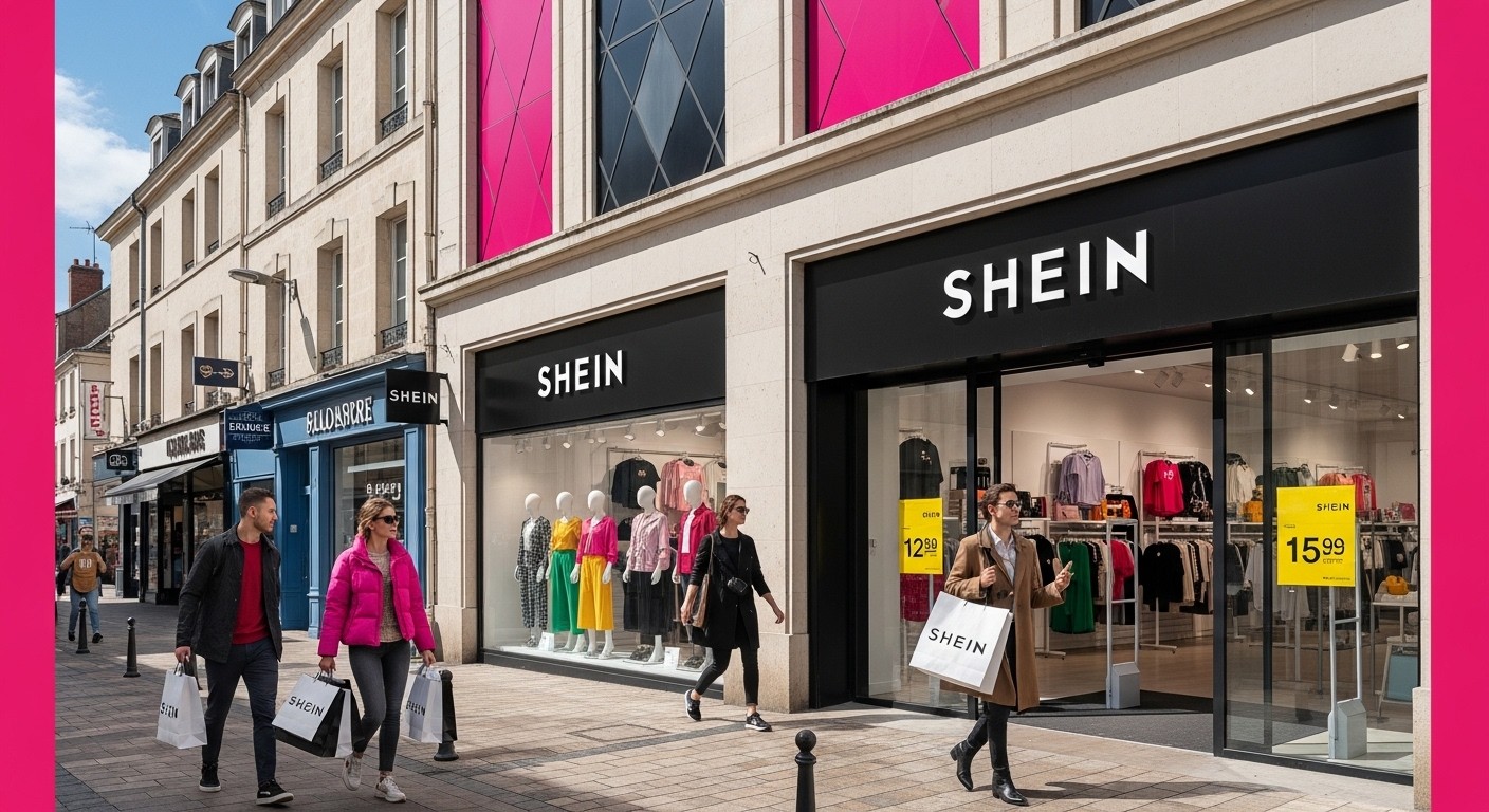 Shein accélère en province avec des boutiques dans 5 BHV (Limoges, Angers, Dijon, Grenoble, Reims). Après Paris, découvrez les enjeux, retours et avenir de l'ultra-fast fashion en physique.