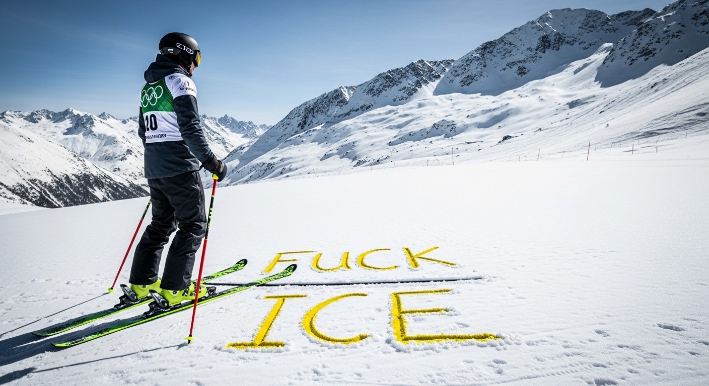Découvrez comment un skieur olympique a provoqué une vague de menaces de mort en exprimant son opposition à la police de l'immigration américaine via un geste provocateur dans la neige aux JO d'hiver 2026.