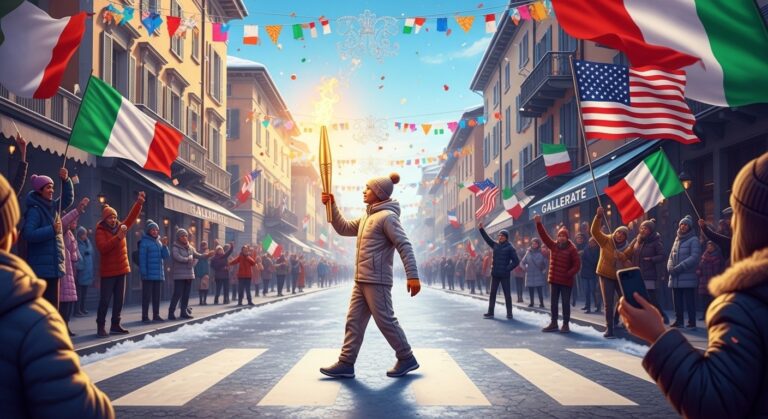 Snoop Dogg Porte la Flamme Olympique à Gallarate