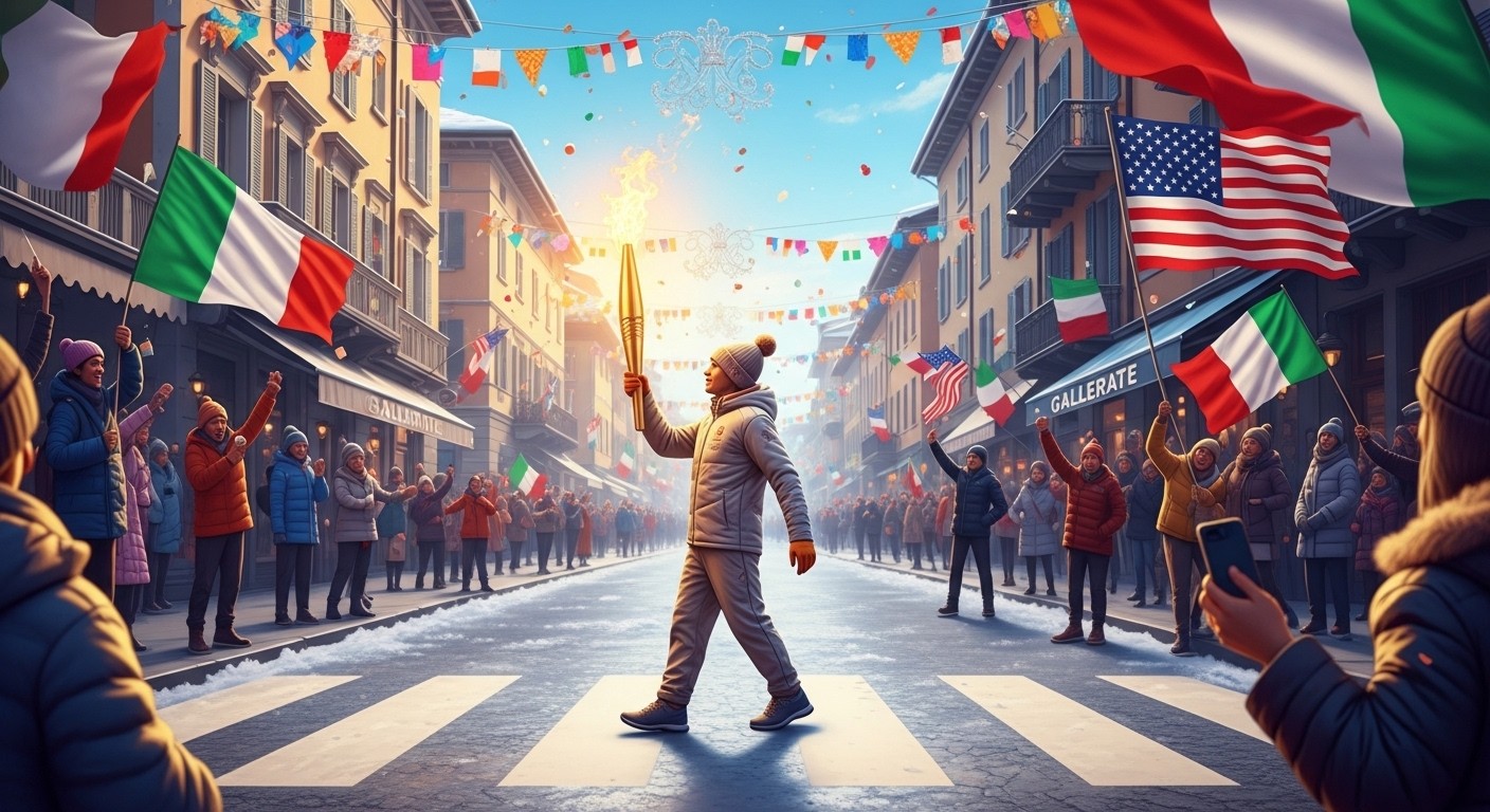 Découvrez comment Snoop Dogg a enflammé les rues italiennes en portant la flamme olympique avant les JO d'hiver 2026 de Milan-Cortina. Un moment iconique !
